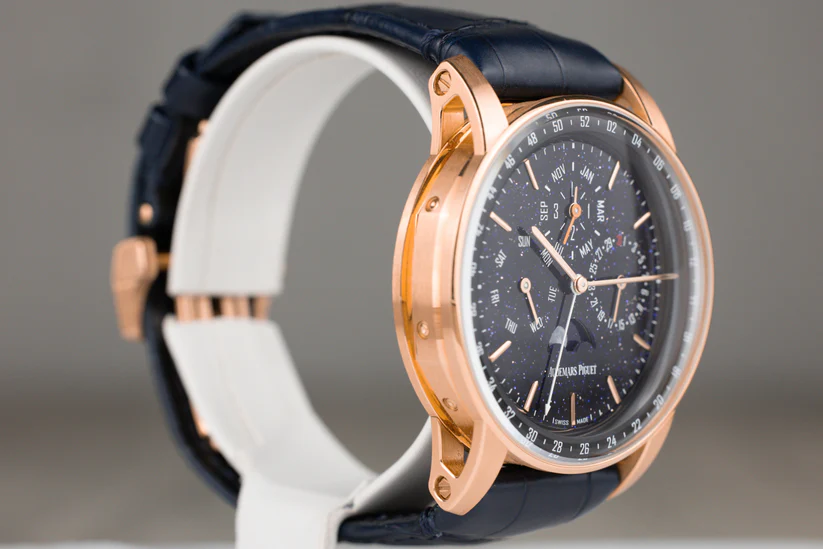 AP26394ORCode11.59PerpetualCalendarRoseGoldBlueAventurineDialgoldpinbuckle41mm-4