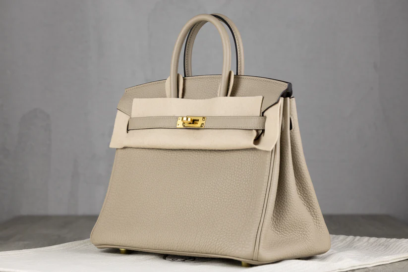 HermesB25Birkin25RetourneBaginGrisTourtetelleTogoLeatherwithGoldHardware-3