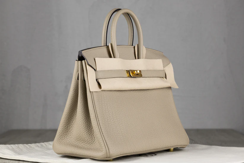 HermesB25Birkin25RetourneBaginGrisTourtetelleTogoLeatherwithGoldHardware-4