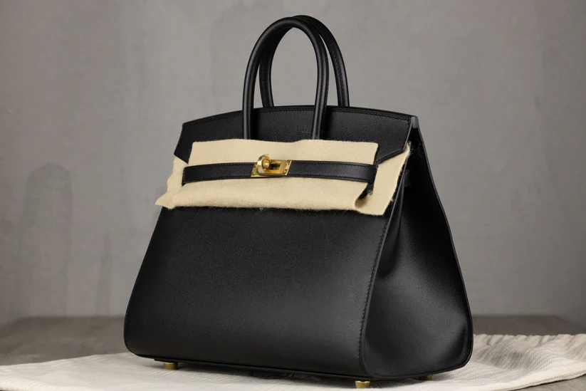 HermesB25Birkin25SellierBaginNoirEpsomLeatherwithGoldHardware-3