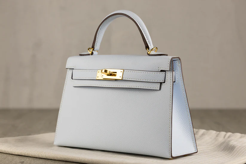 HermesK20MiniKellyII20SellierBaginBlueBrumeEpsomLeatherwithGoldHardware-3