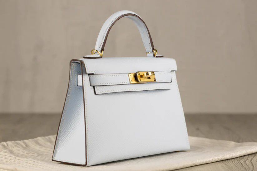 HermesK20MiniKellyII20SellierBaginBlueBrumeEpsomLeatherwithGoldHardware-4