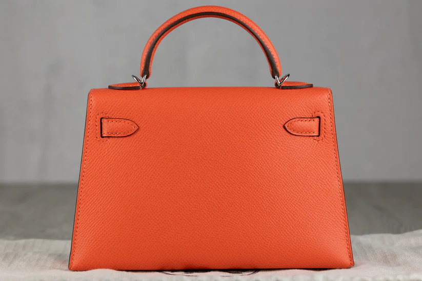 HermesK20MiniKellyII20SellierBaginOrangeFieldEpsomLeatherwithPalladiumHardwareWStamp-2