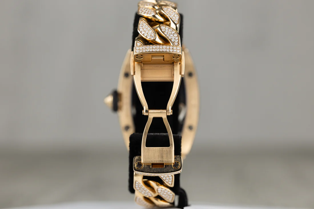 RichardMilleRM07-01Automatic29.90mmx22.00mmRoseGoldDiamondCubanLinkBraceletJasperDiamondDial2019-2