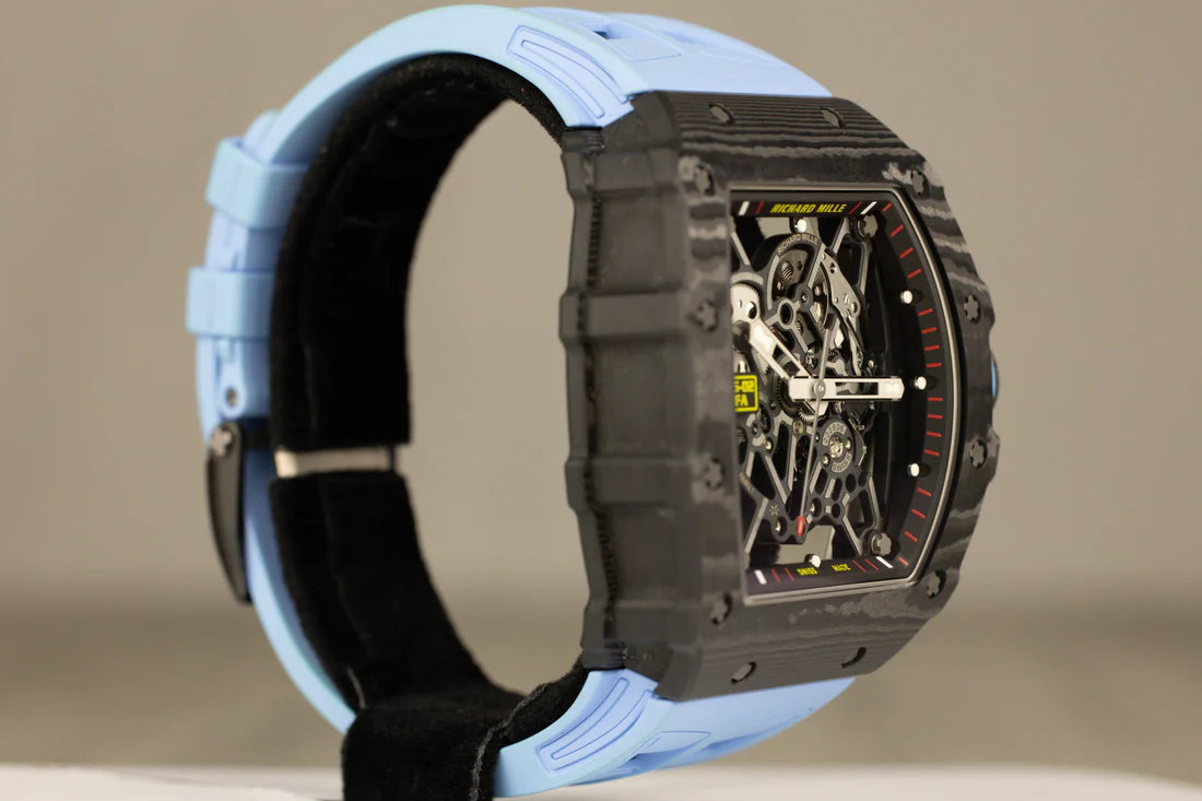RichardMilleRM35-02RafaNadal44.5mmx49.94mmCarbonTPTBabyBlueStrapSkeletonizedDial2020-4