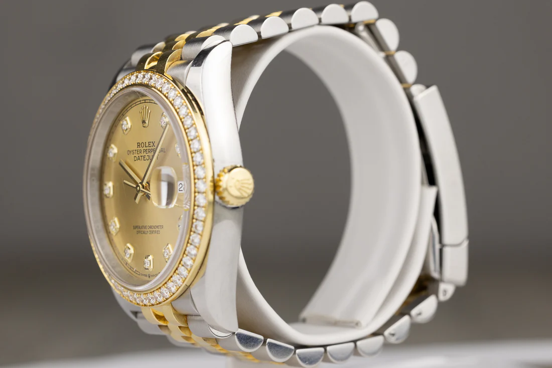 Rolex126233Datejust36YellowGold_StainlessSteelJubileeBraceletDiamondBezelChampagneDiamondDial2018-3